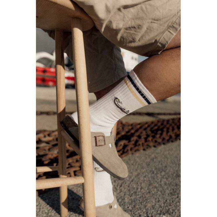 LAKOR - Otter Vacation Tennis Socks - white