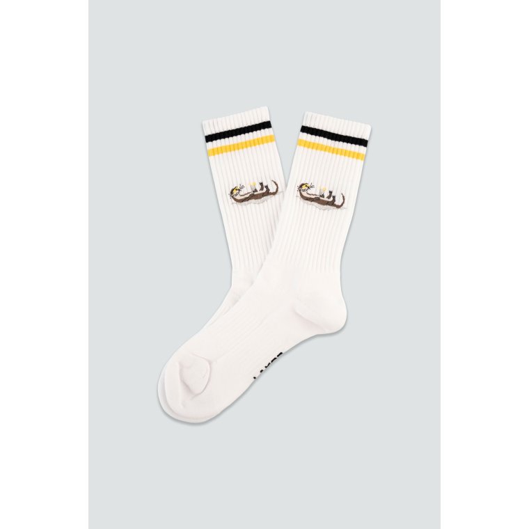 LAKOR - Otter Vacation Tennis Socks - white