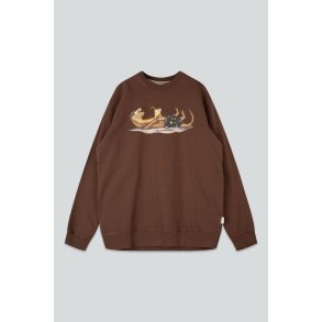 LAKOR - An Otter Vacation Crewneck - Chicory Coffee