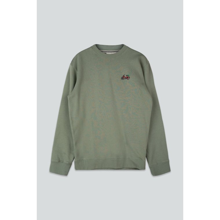 LAKOR - Mini Red Maxi Crewneck - Sea Spray