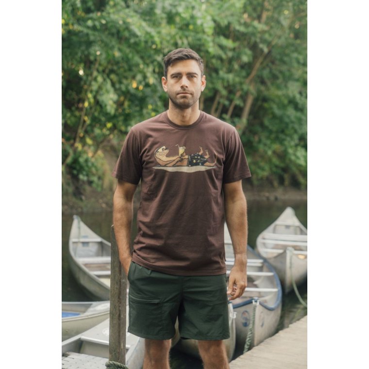 LAKOR - An Otter Vacation T-shirt - Chicory Coffee