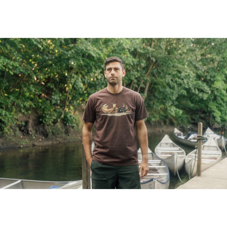 LAKOR - An Otter Vacation T-shirt - Chicory Coffee