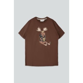 LAKOR - Booze Moose T-shirt - Chicory Coffee