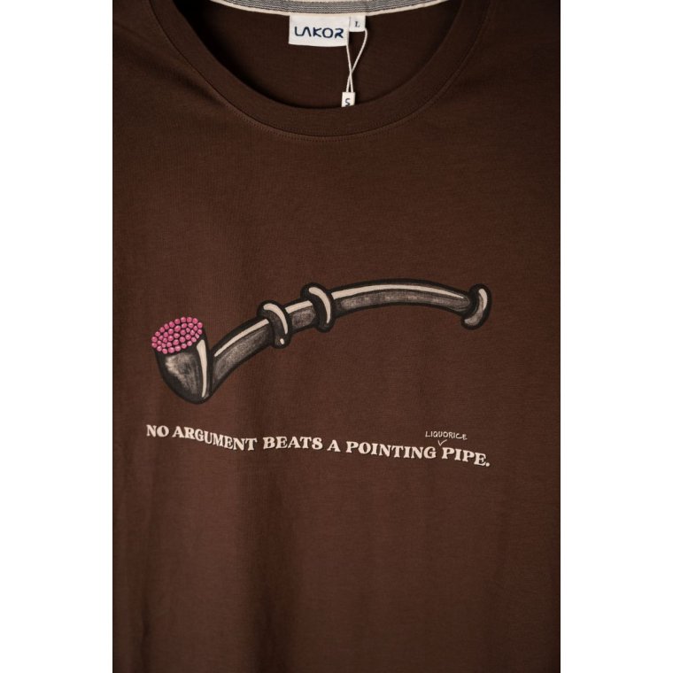 LAKOR - Lakridspibe T-shirt - Chicory Coffee