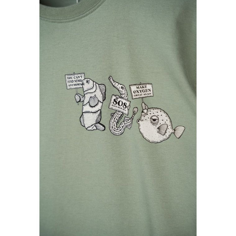 LAKOR - Reel Fish Demo T-shirt - Sea Spray