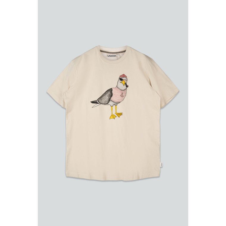 LAKOR - Seaborn Seagull T-shirt - Rainy Day