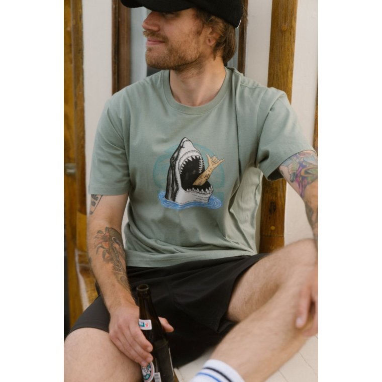 LAKOR - Shark Shaka T-shirt - Sea Spray