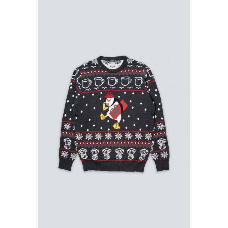 LAKOR - Christmas Sweater Puffin - Navy