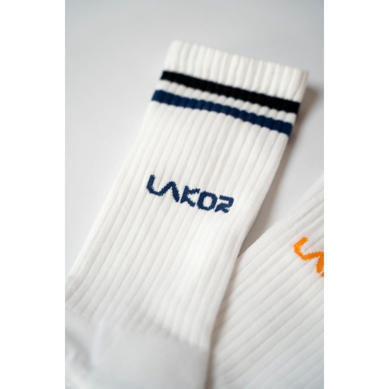 LAKOR - Logo Socks 3-pack - White