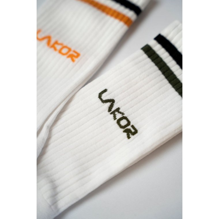 LAKOR - Logo Socks 3-pack - White
