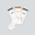 LAKOR - Logo Socks 3-pack - White