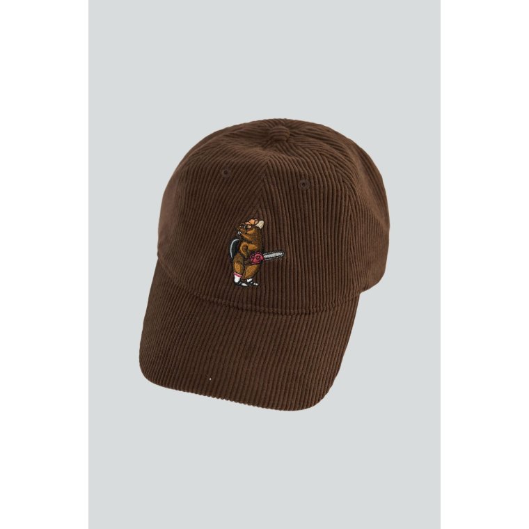LAKOR - Beaver Timber Courd Cap - Chocolate Brown
