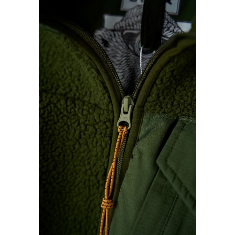 LAKOR - Bear Sherpa Jacket - Riffle Green