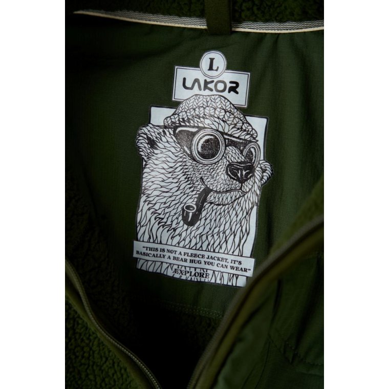 LAKOR - Bear Sherpa Jacket - Riffle Green
