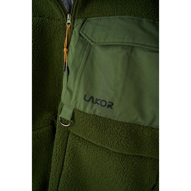 LAKOR - Bear Sherpa Jacket - Riffle Green