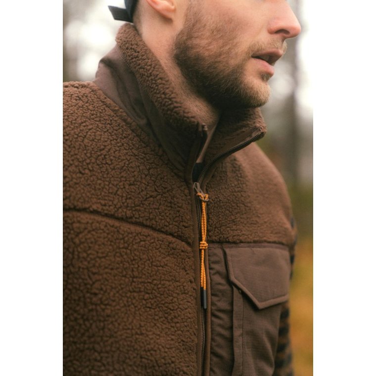 LAKOR - Bear Sherpa Vest - Coffee Bean