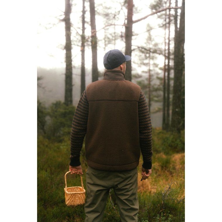 LAKOR - Bear Sherpa Vest - Coffee Bean