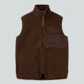 LAKOR - Bear Sherpa Vest - Coffee Bean