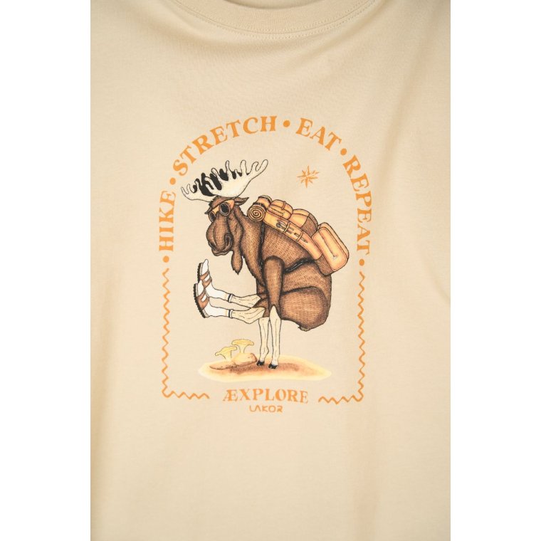 LAKOR - Hike Stretch T-shirt - White Pepper