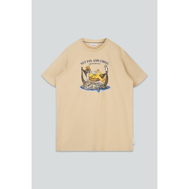 LAKOR - Net Fix and Chill T-shirt - White Pepper