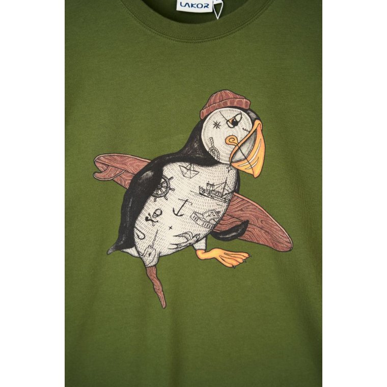 LAKOR - Sea Parrot Surf T-shirt - Riffle Green