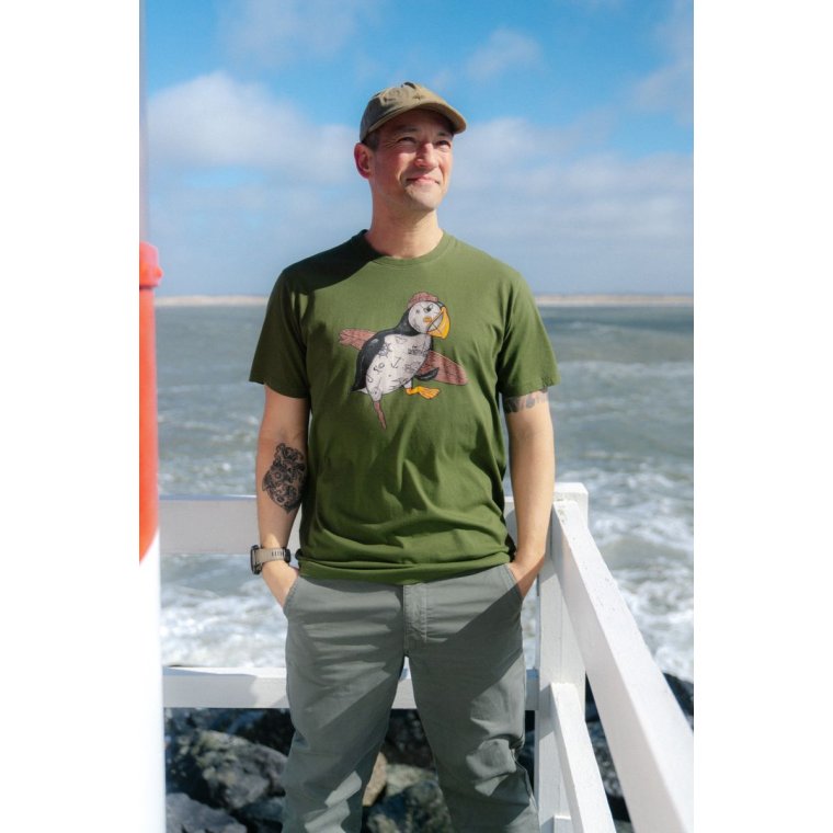 LAKOR - Sea Parrot Surf T-shirt - Riffle Green
