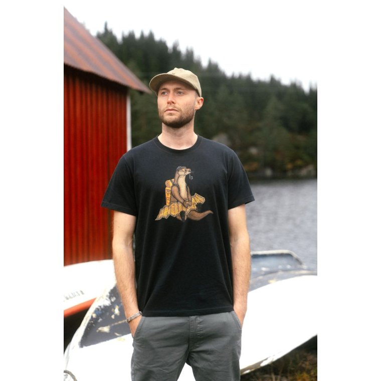 LAKOR - The Otter Way T-shirt - Moonless Night