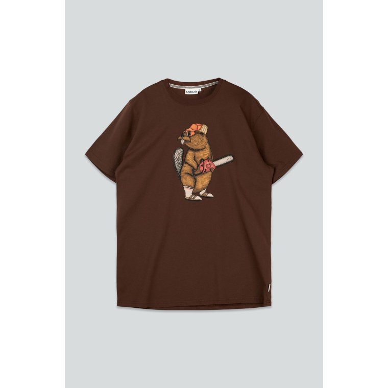 LAKOR - Lazy Lumber T-shirt - Chicory Coffee