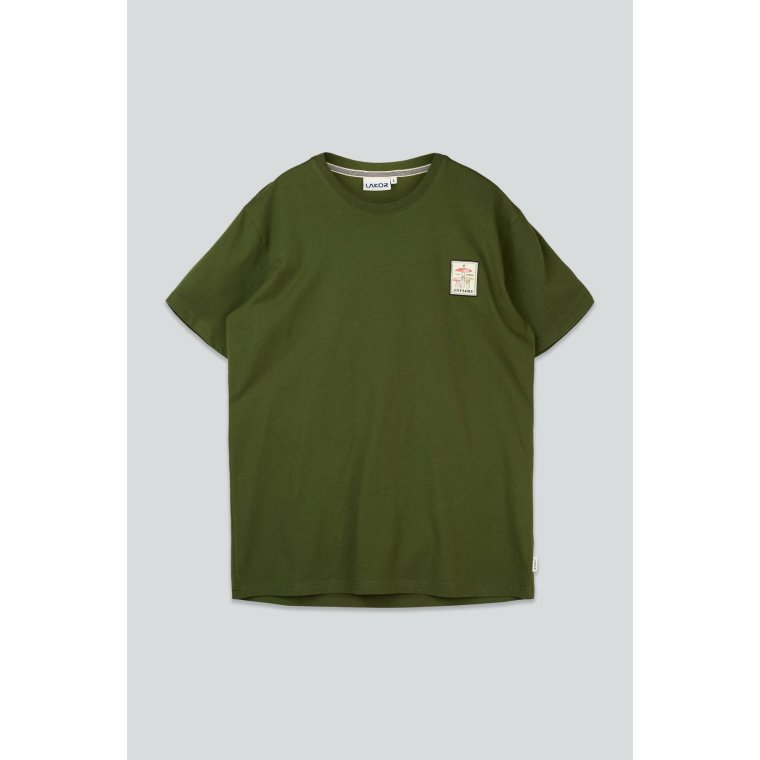 LAKOR - Mushroom Forest T-shirt - Riffle Green