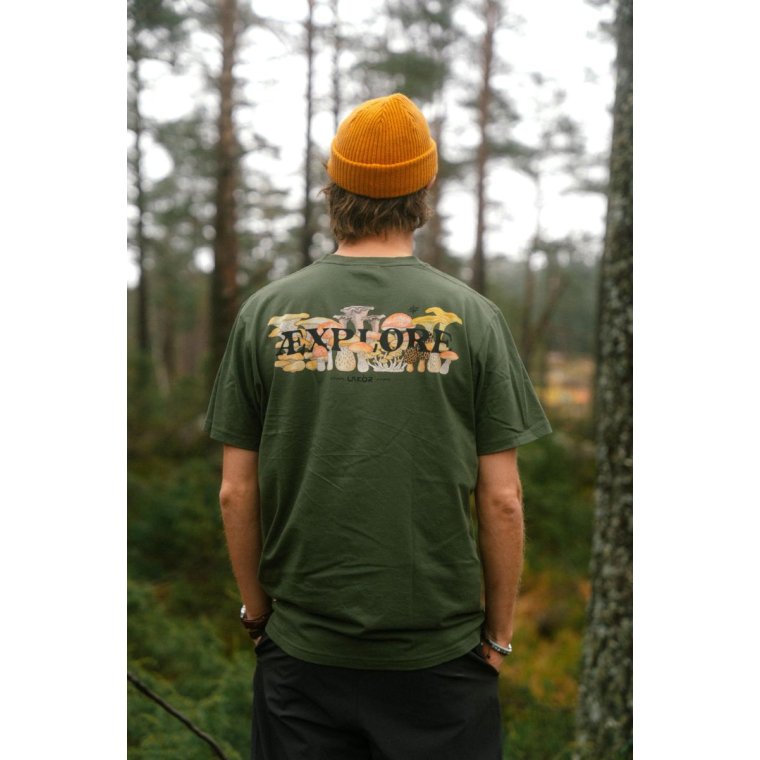 LAKOR - Mushroom Forest T-shirt - Riffle Green