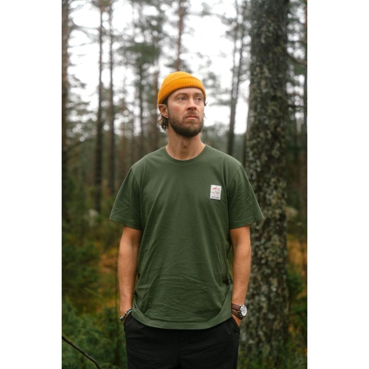 LAKOR - Mushroom Forest T-shirt - Riffle Green