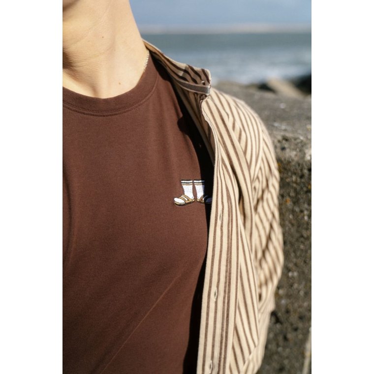 LAKOR - Mini Socks & Sandals T-shirt - Chicory Coffee