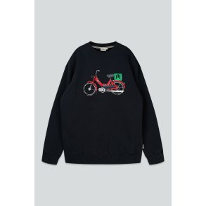 LAKOR - Red Maxi Crewneck - Moonless Night
