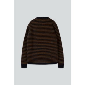 LAKOR - Faroese Fisher Knit - Navy/Brown