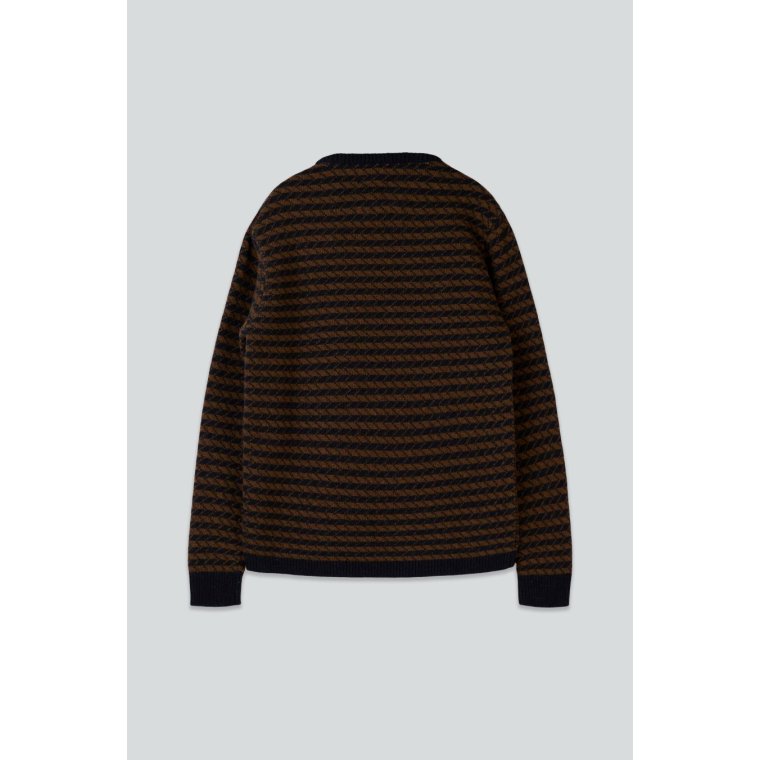 LAKOR - Faroese Fisher Knit - Navy/Brown