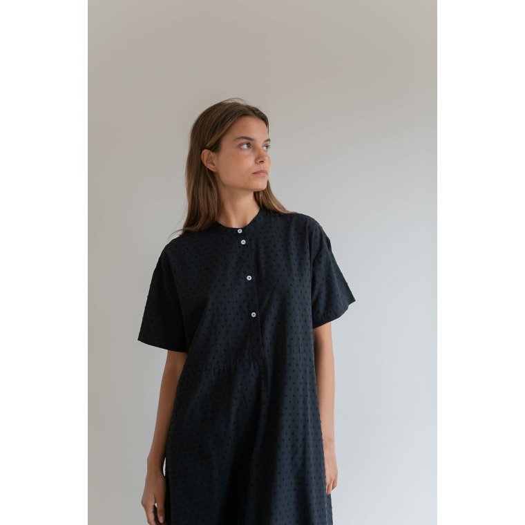Studio Feder - LEA DRESS - DOBBY - BLACK