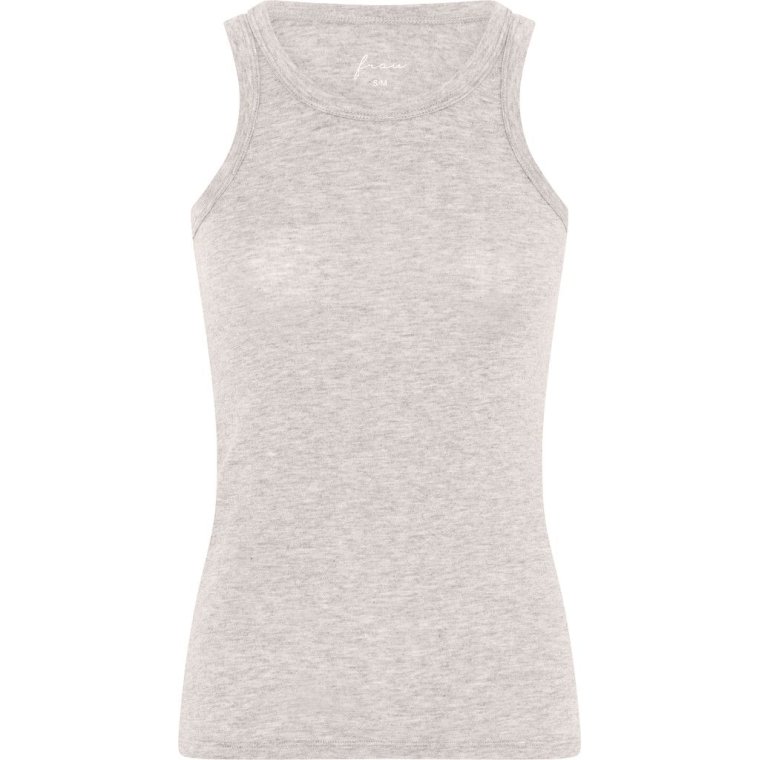 FRAU - Lucca cashmere tank top - Lt Beige Melange