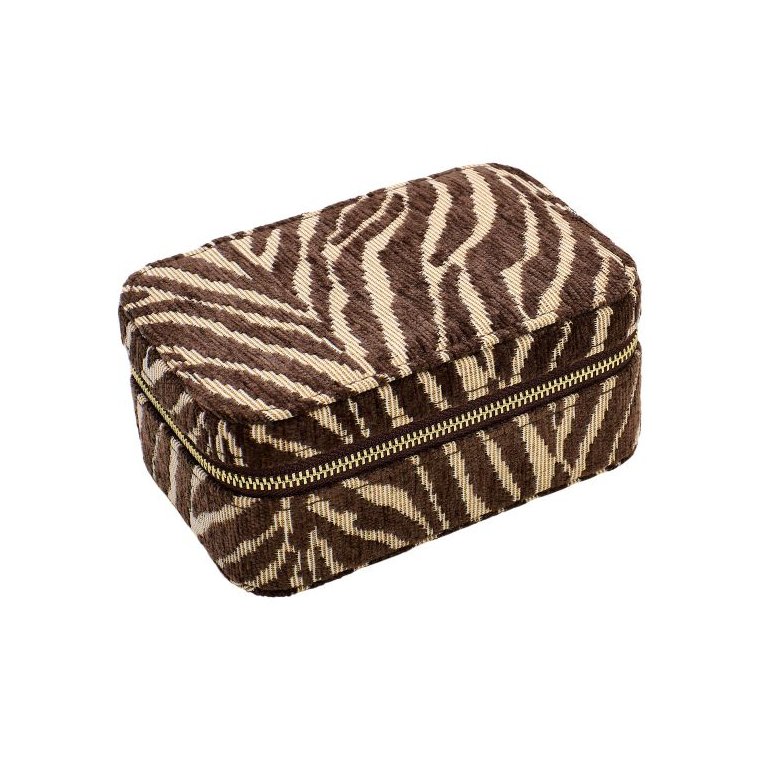 Pico - Large Trinket Box - Brown zebra