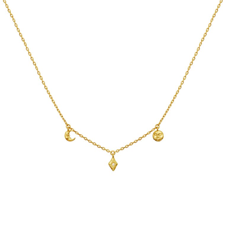 Maanesten - Lea Necklace - Forgyldt