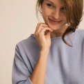 GORRIDSEN - Leda Blouse - wool - Pastel Blue