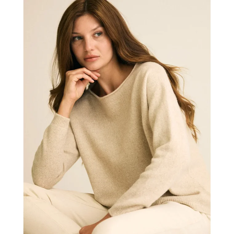 Gorridsen - Leda Blouse - wool - beige mouline