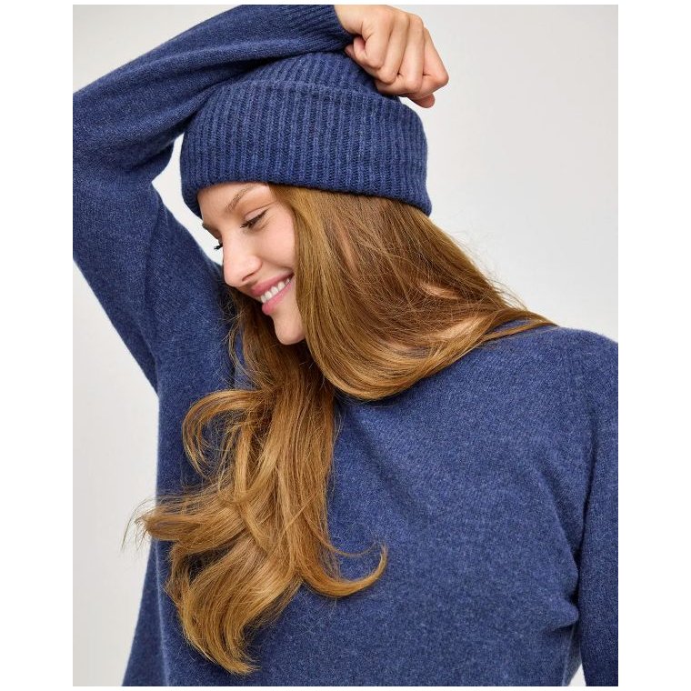 GORRIDSEN - Leda Blouse - wool - Indigo