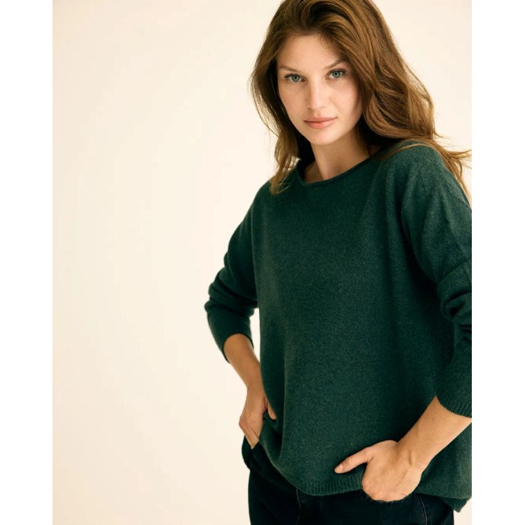 Gorridsen - Leda Blouse - wool - moss