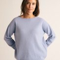 GORRIDSEN - Leda Blouse - wool - Pastel Blue
