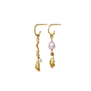 Maanesten - Lyric Earrings - Forgyldt