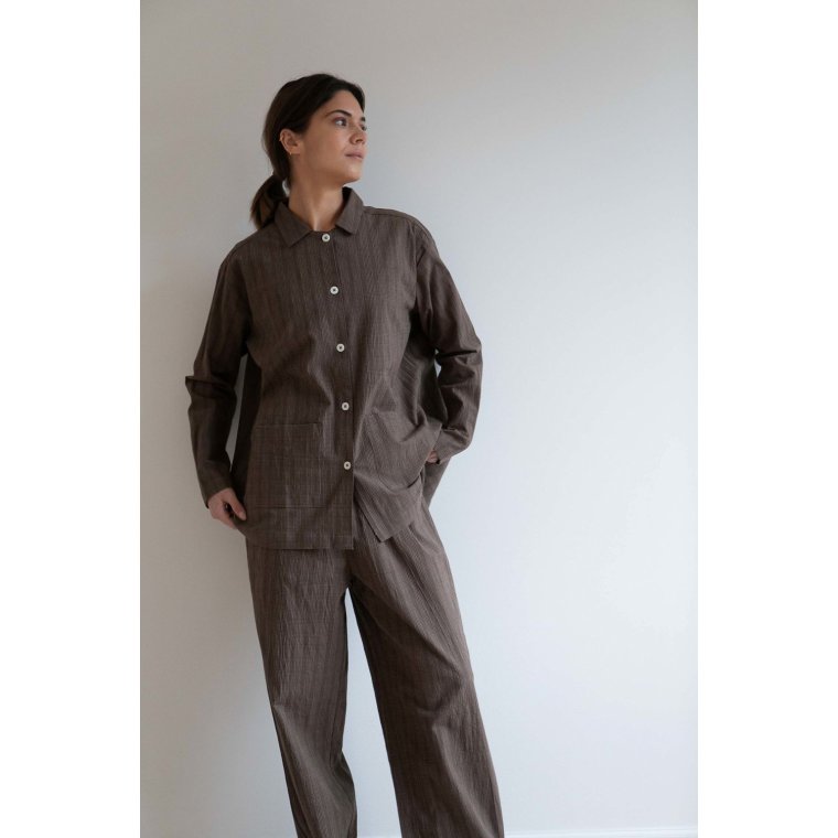 Studio Feder - MALOU SHIRT - SEERSUCKER - BRUNO CHECK