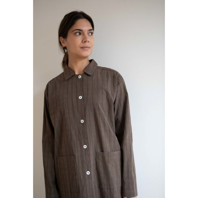 Studio Feder - MALOU SHIRT - SEERSUCKER - BRUNO CHECK