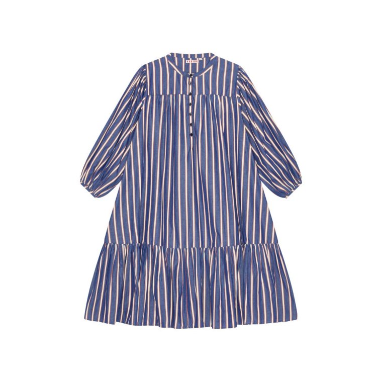 HABIBA - MARMI BABYDOLL DRESS - JAPAN BLUE