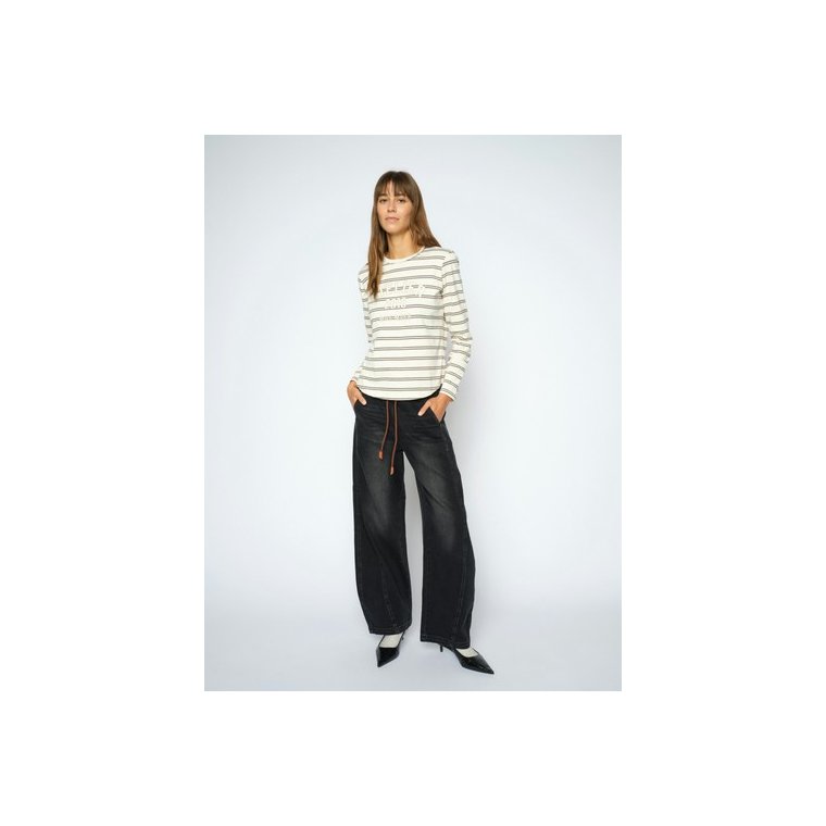 MOS MOSH - MMCamp O-LS Stripe Tee - Delicioso