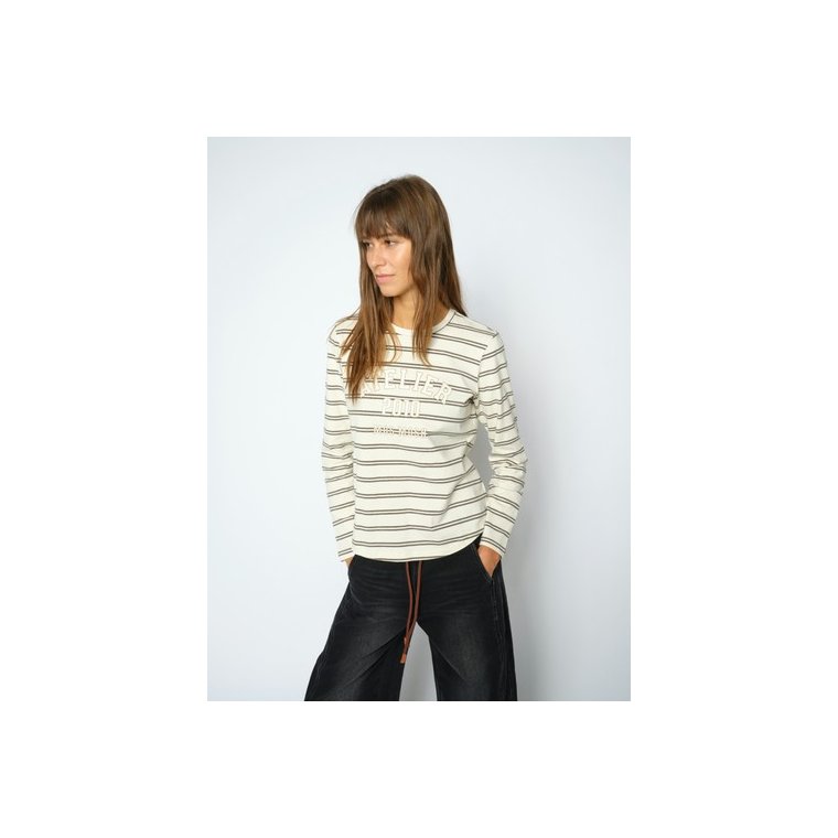 MOS MOSH - MMCamp O-LS Stripe Tee - Delicioso